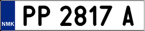 Trailer License Plate
